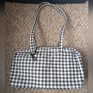 Baggu Gingham Nylon Bowler Bag